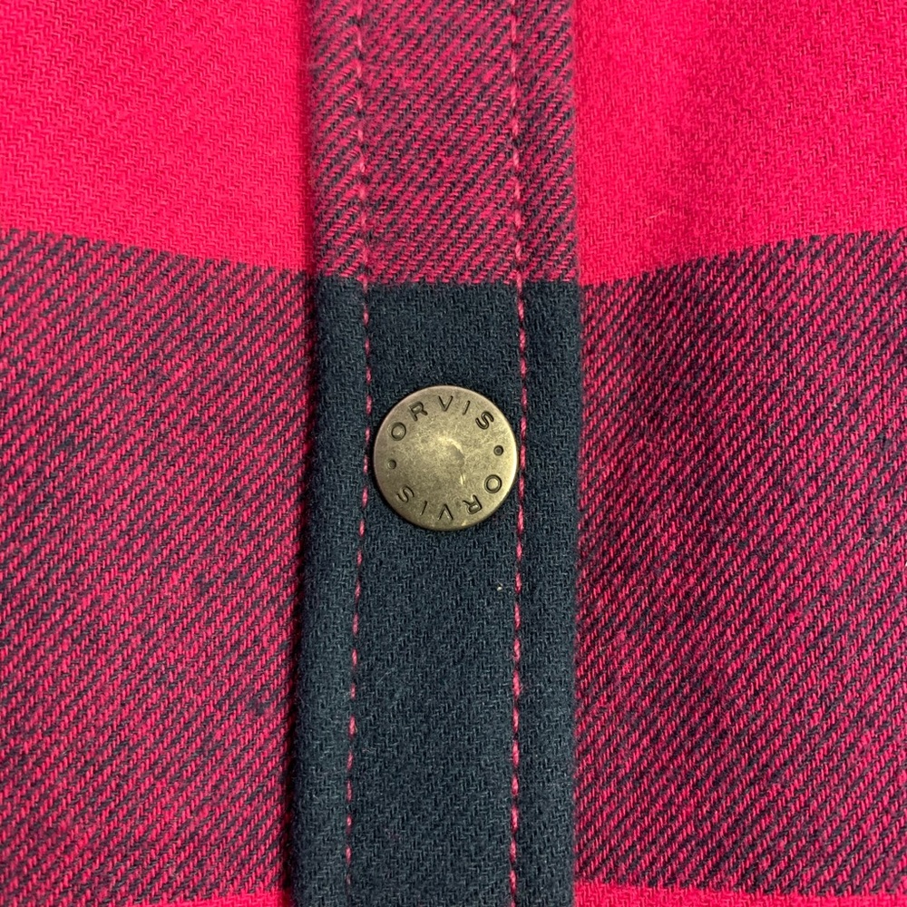 Orvis Tetons Flannel Fleece Lined Plaid Jacket Xxl - image 5